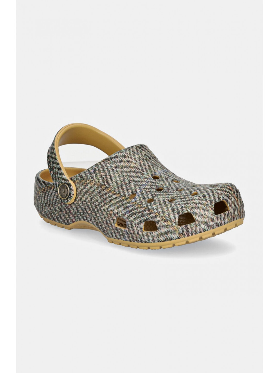 Pantofle Crocs Crocsclassic Tweed Clog dámské béžová barva 210403